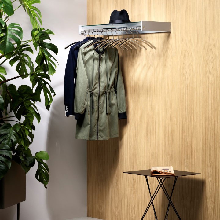 Cascando HANGON 7 Wandgarderobe für bis zu 12 Kleiderbügel
