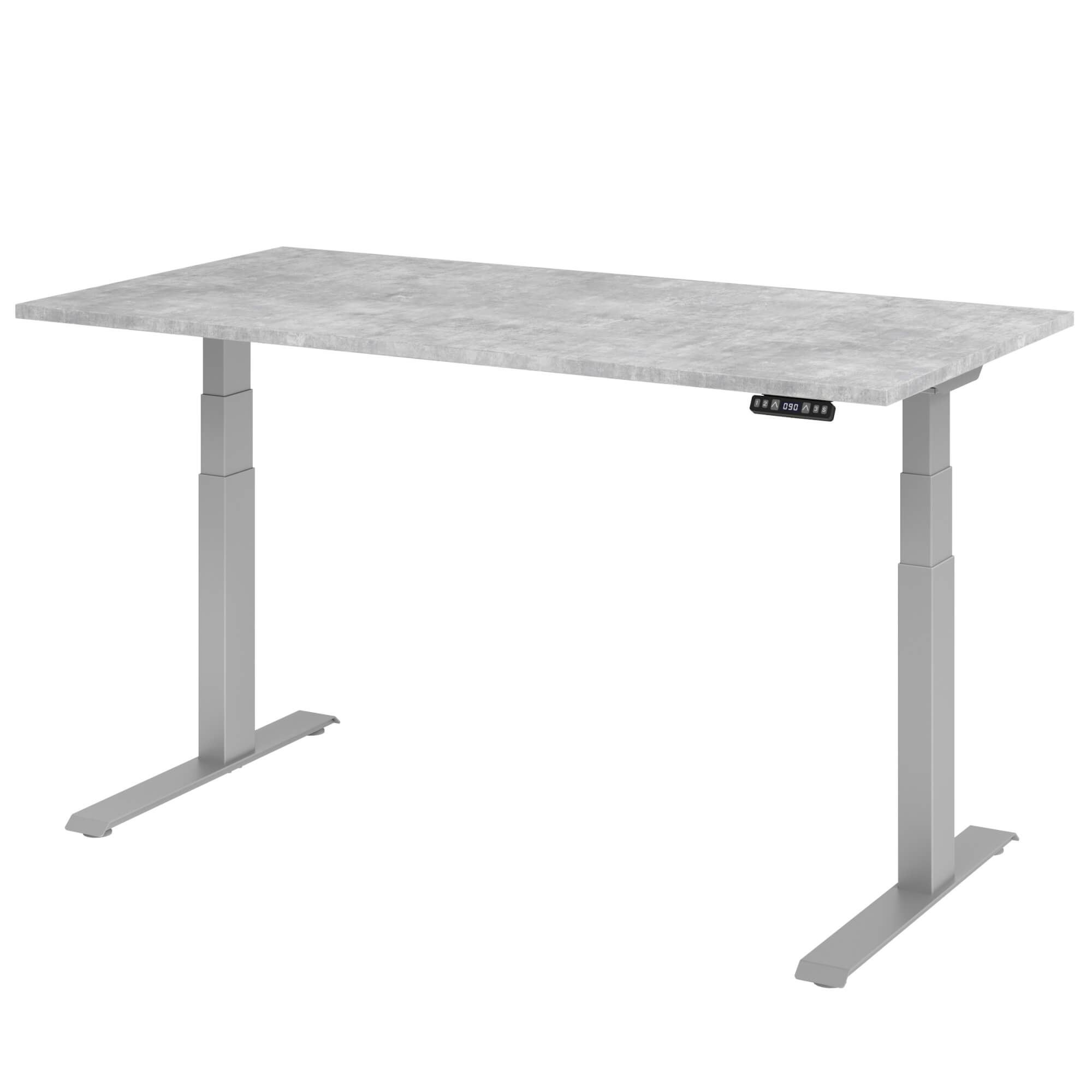 Elektrisch höhenverstellbarer Schreibtisch LIFT.UP Basic 2 - 160x80 cm mit Memory-Schalter
