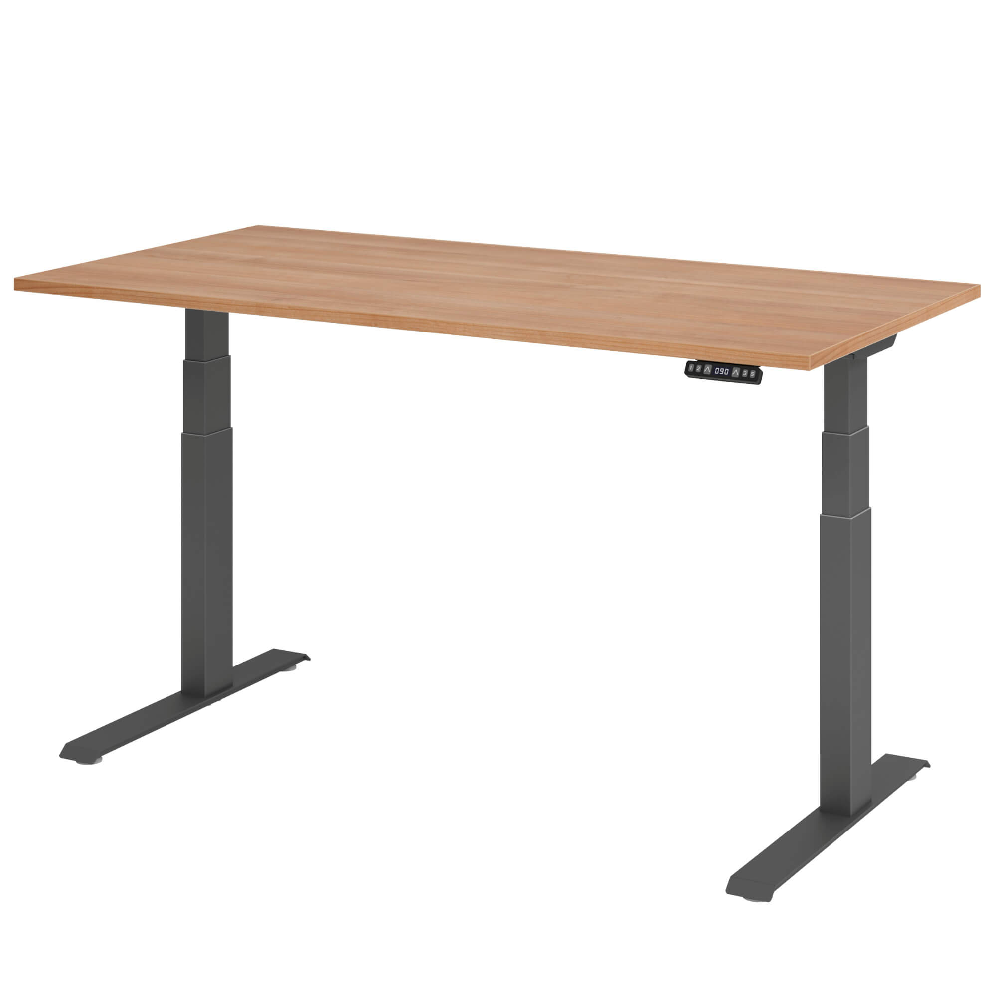 Elektrisch höhenverstellbarer Schreibtisch LIFT.UP Basic 2 - 160x80 cm mit Memory-Schalter