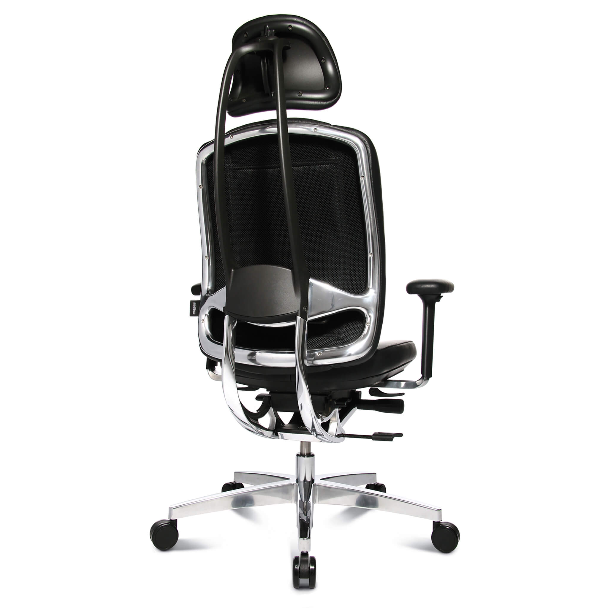 Wagner AluMedic Limited S Chefsessel mit Lederbezug und Kopfstütze