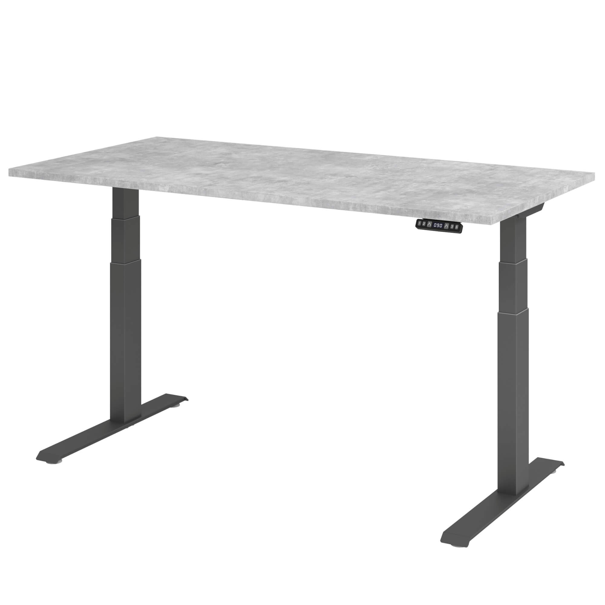 Elektrisch höhenverstellbarer Schreibtisch LIFT.UP Basic 2 - 160x80 cm mit Memory-Schalter