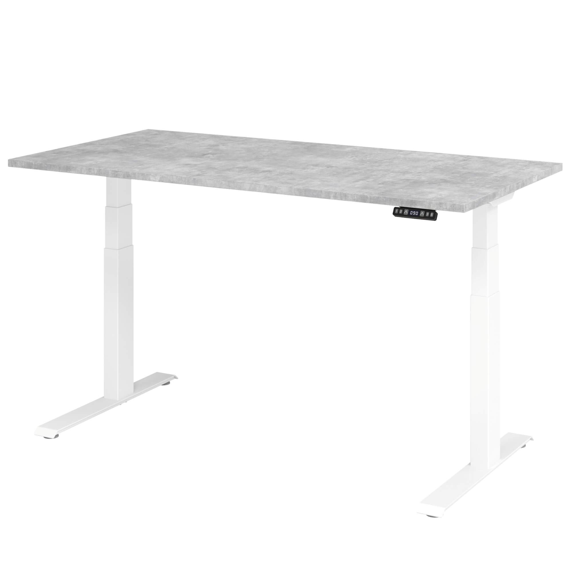 Elektrisch höhenverstellbarer Schreibtisch LIFT.UP Basic 2 - 160x80 cm mit Memory-Schalter