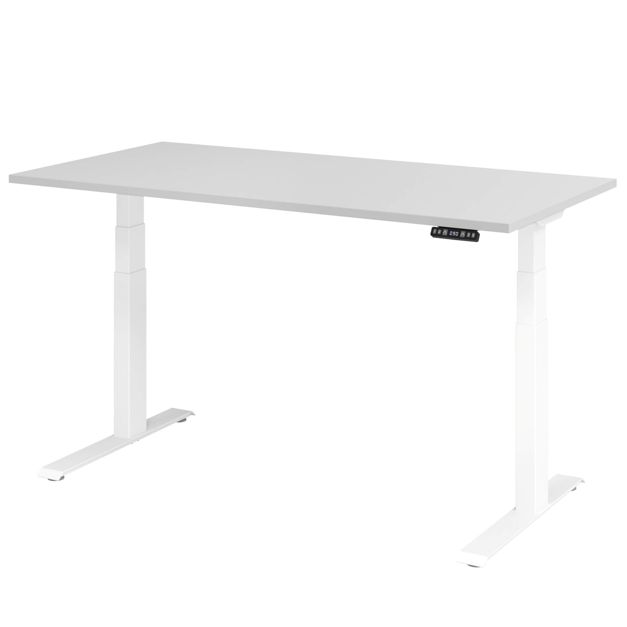 Elektrisch höhenverstellbarer Schreibtisch LIFT.UP Basic 2 - 160x80 cm mit Memory-Schalter