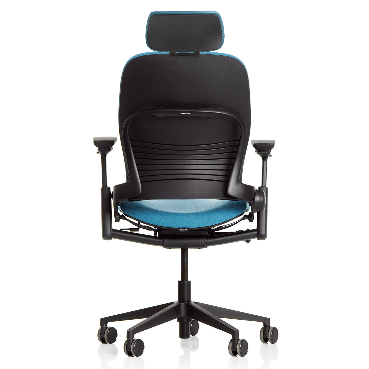 Steelcase Leap V2 Arbeitsstuhl mit Kopfstütze und Armlehnen