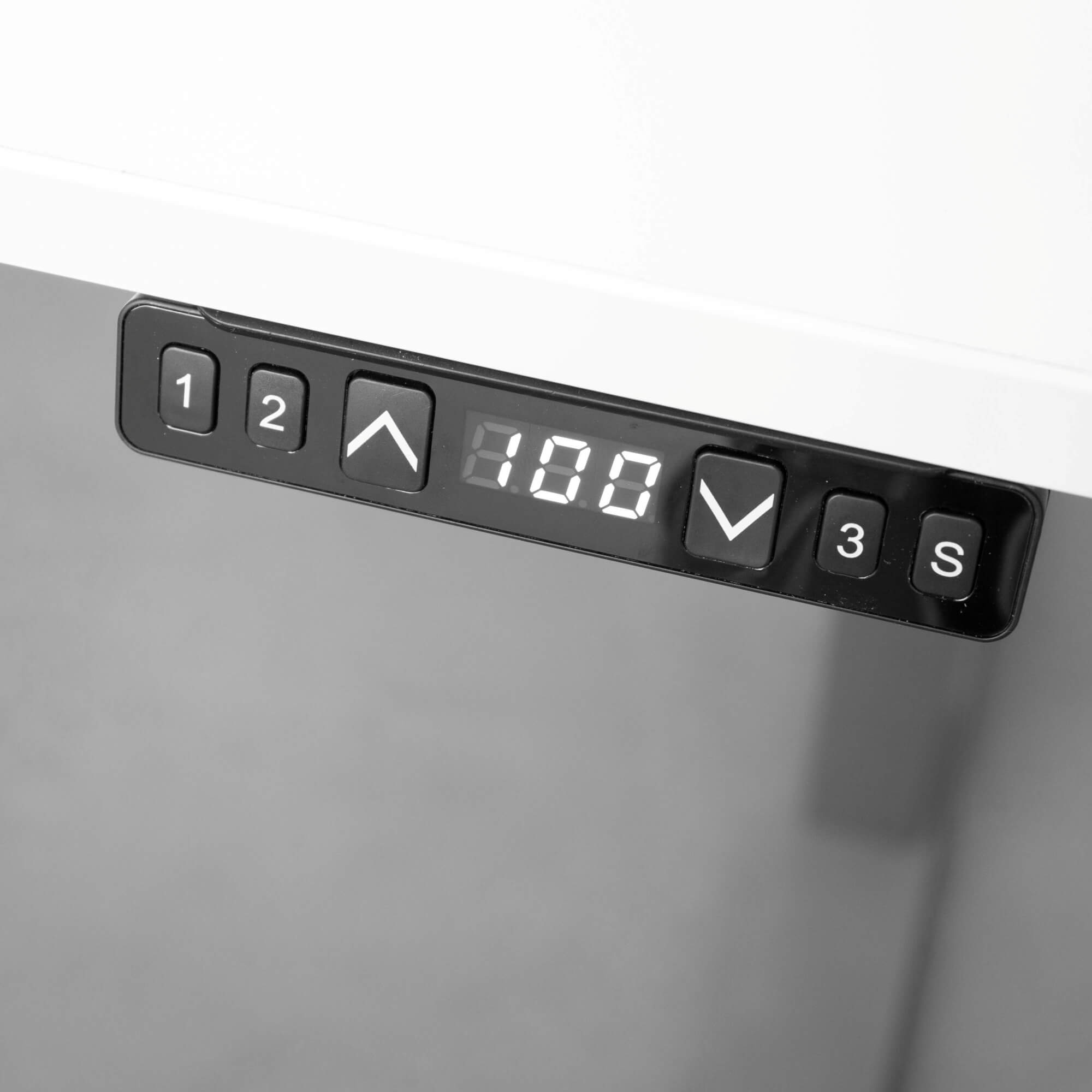 Elektrisch höhenverstellbarer Schreibtisch LIFT.UP Basic 2 - 180x80 cm mit Speicherfunktion