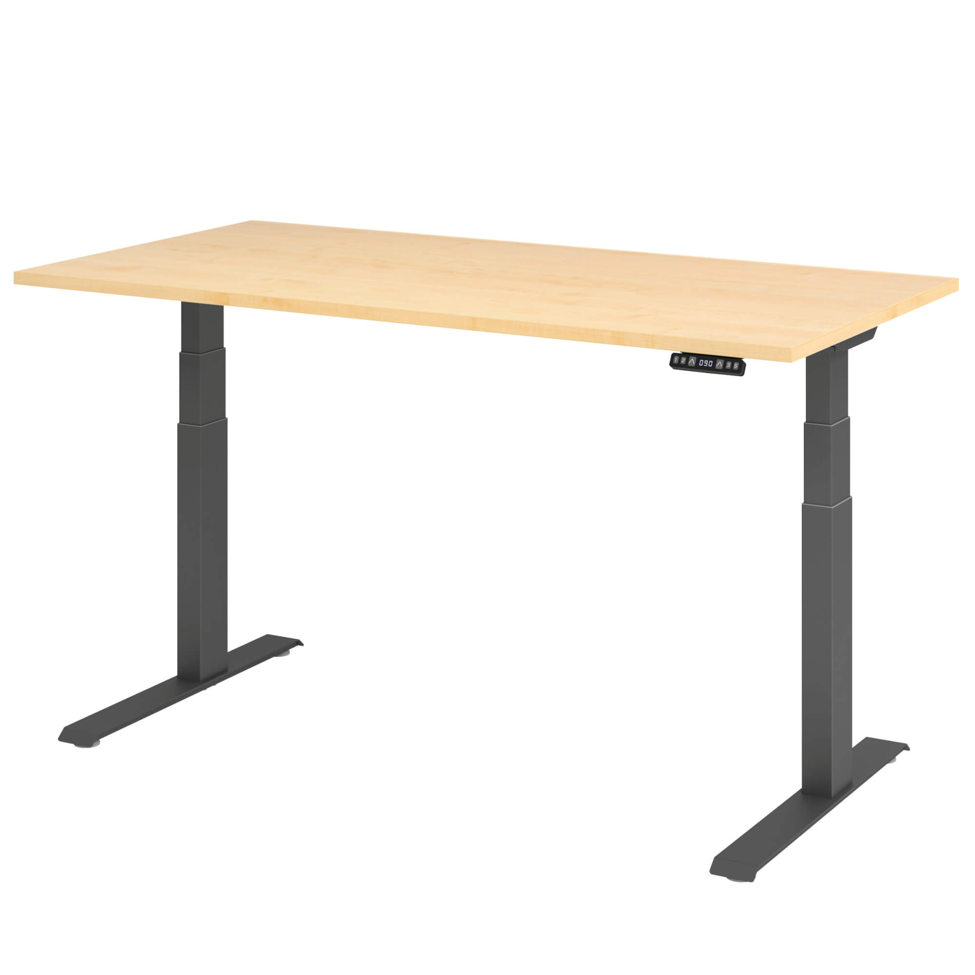 Elektrisch höhenverstellbarer Schreibtisch LIFT.UP Basic 2 - 160x80 cm mit Memory-Schalter