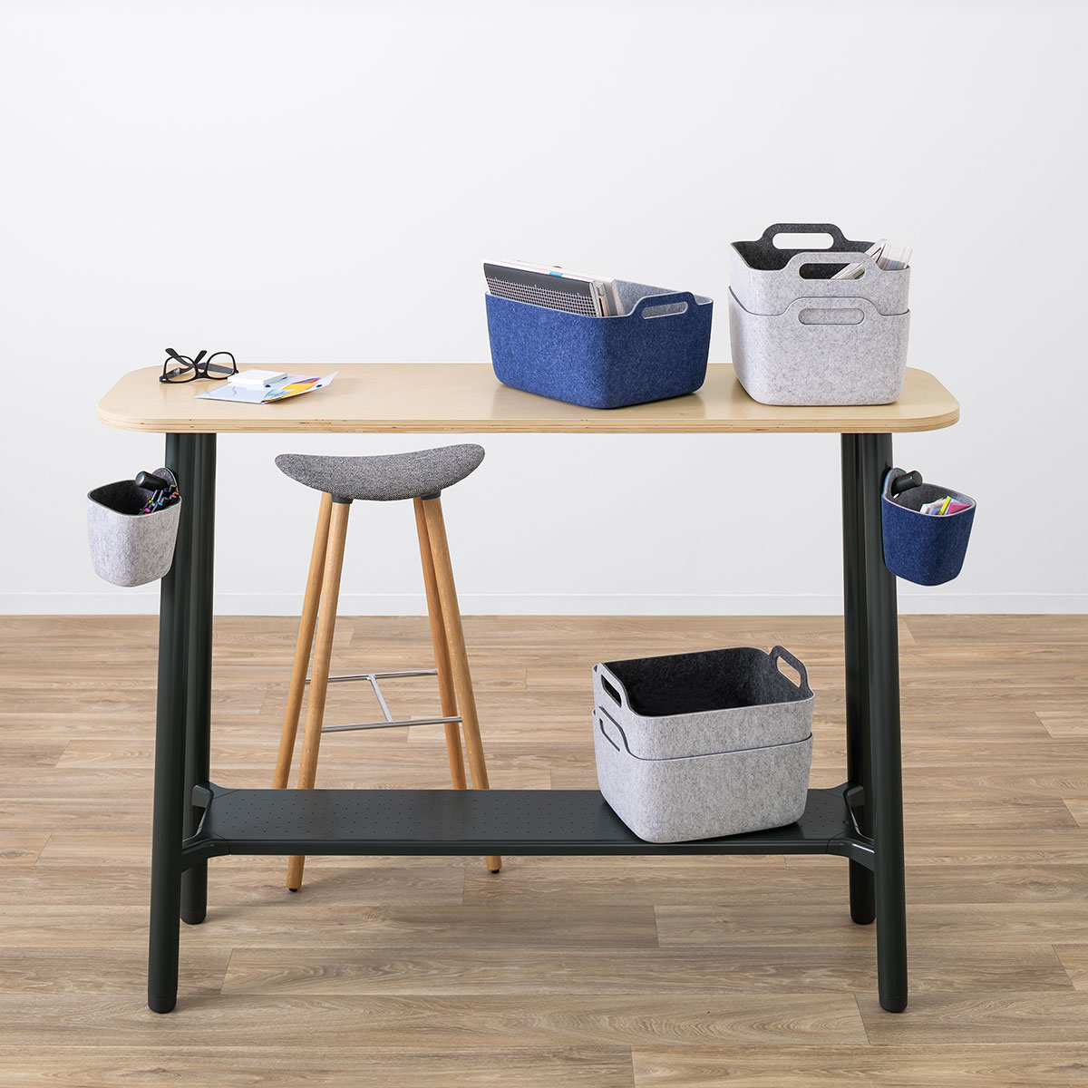 Steelcase Flex Collection schmaler Stehtisch Slim für dynamisches Arbeiten