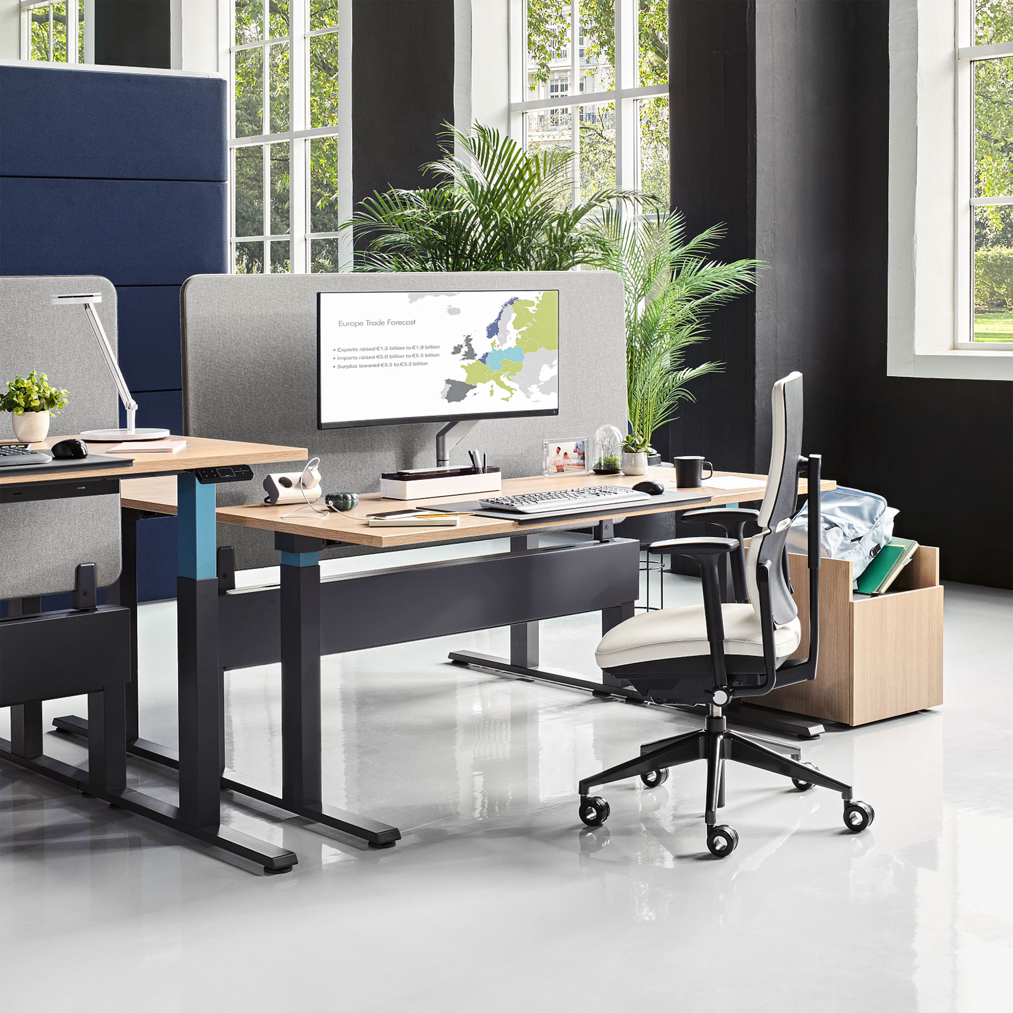 Steelcase Migration SE Schreibtisch mit fester Höhe