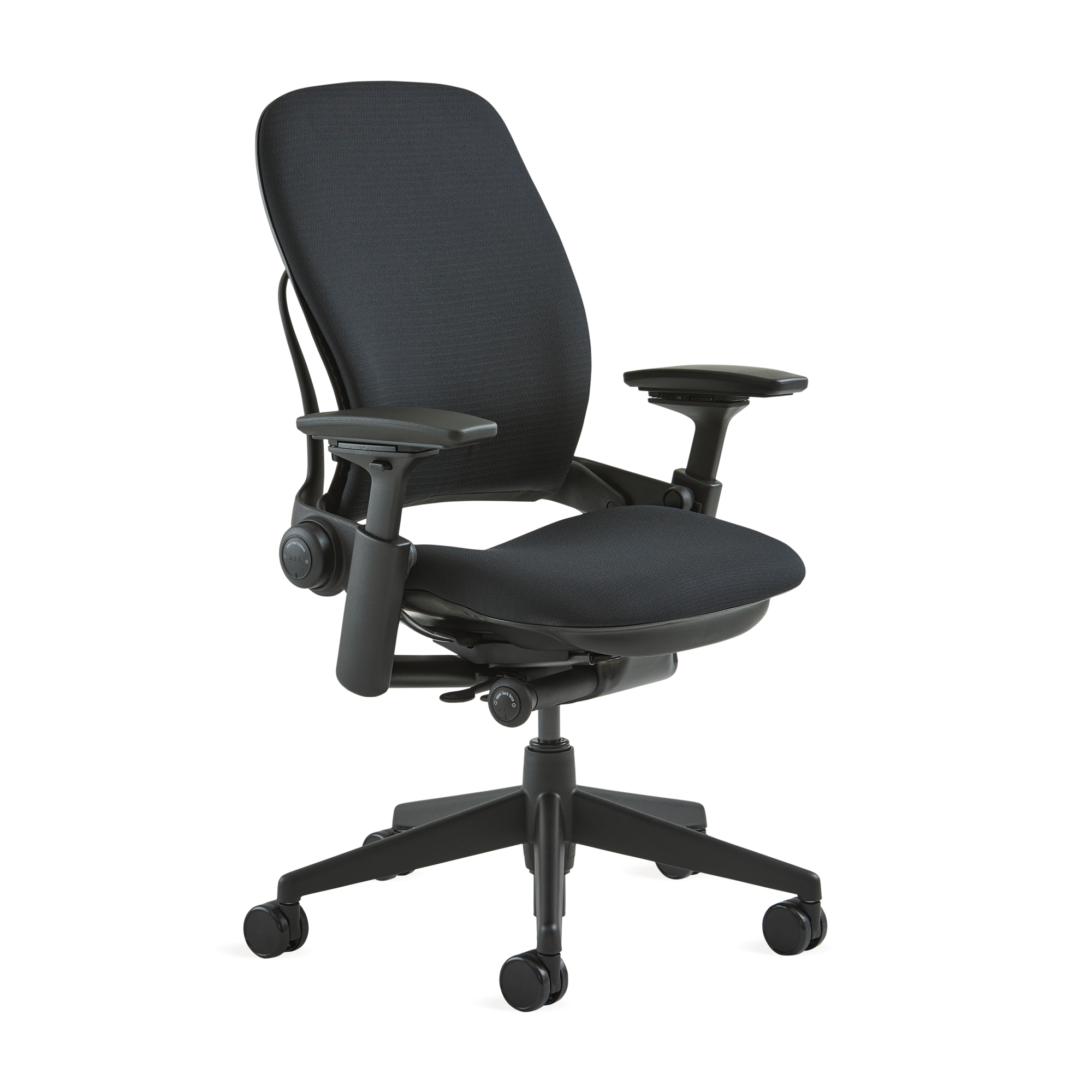 Steelcase Leap Black Edition mit 4D-Armlehnen und Bezug Era Onyx