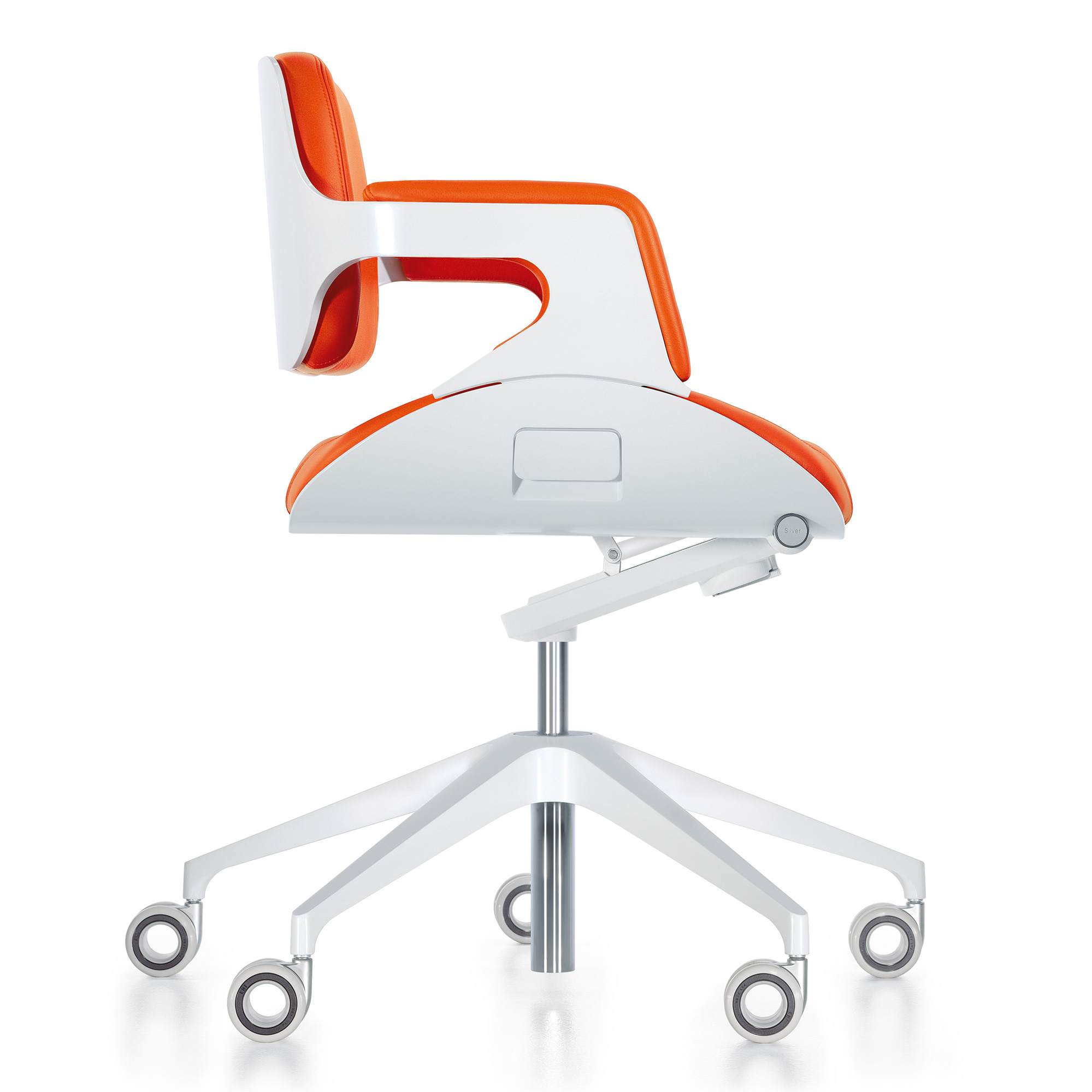 Interstuhl Silver 162S Designstuhl mit niedriger Rückenlehne und optionalem Lederbezug