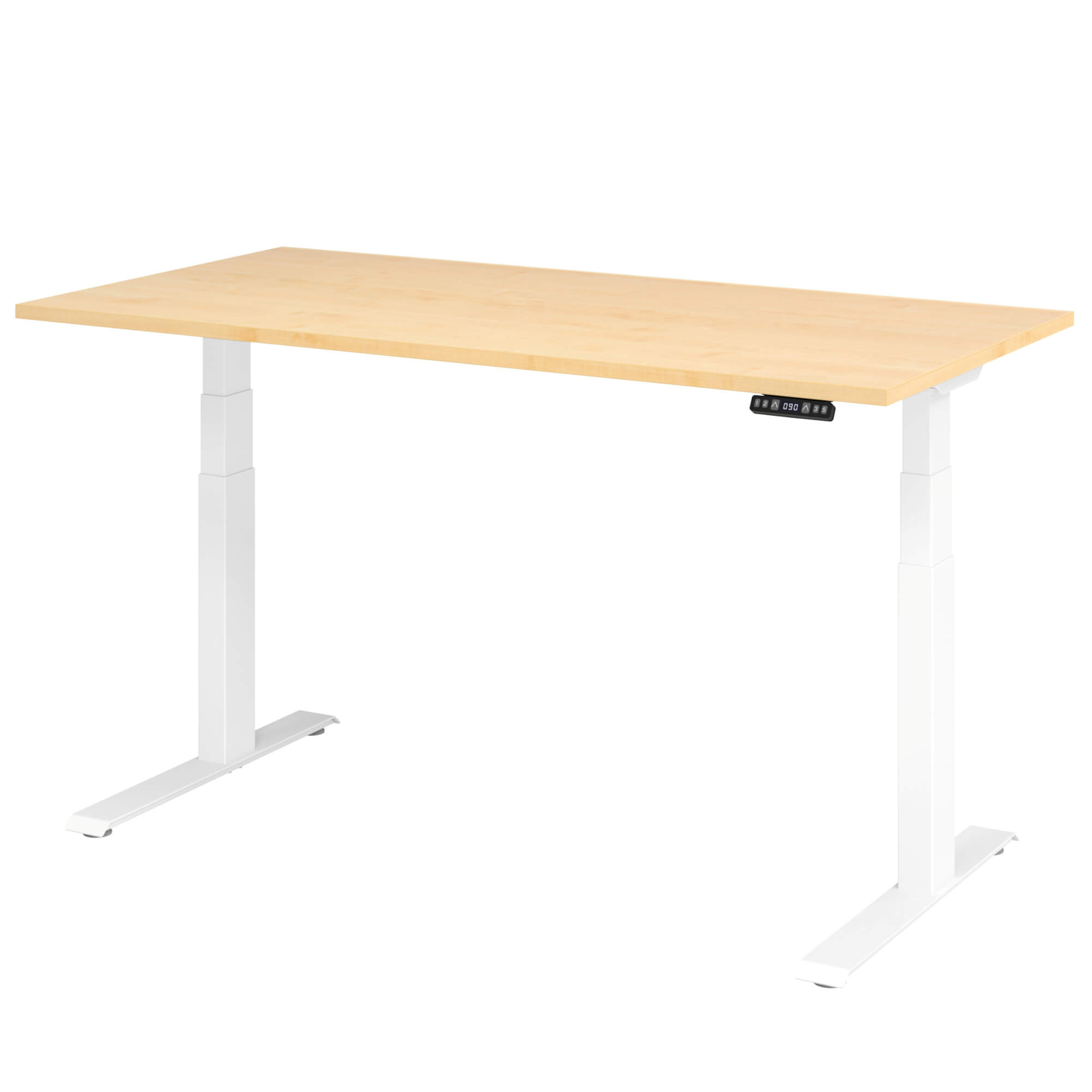 Elektrisch höhenverstellbarer Schreibtisch LIFT.UP Basic 2 - 160x80 cm mit Memory-Schalter