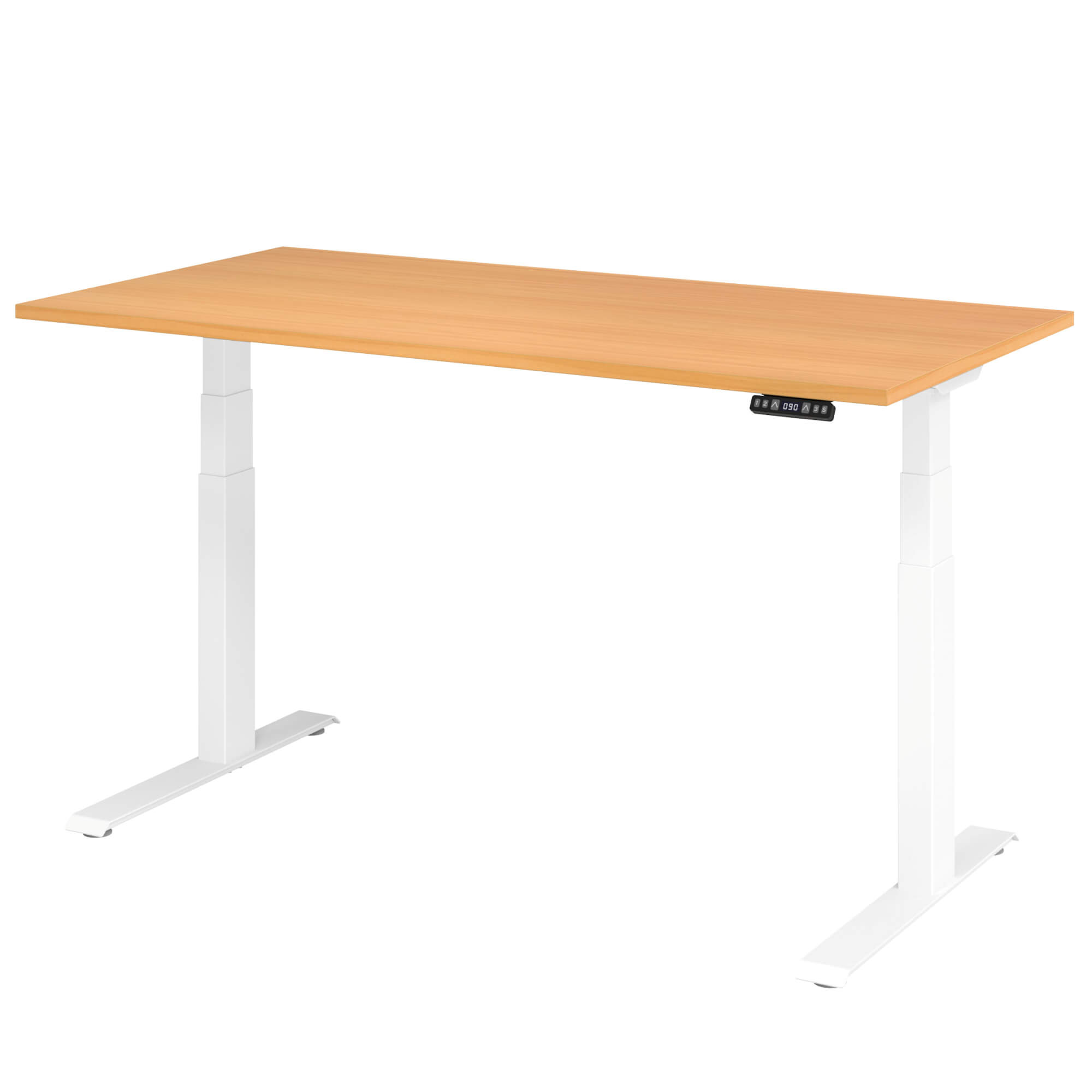 Elektrisch höhenverstellbarer Schreibtisch LIFT.UP Basic 2 - 160x80 cm mit Memory-Schalter