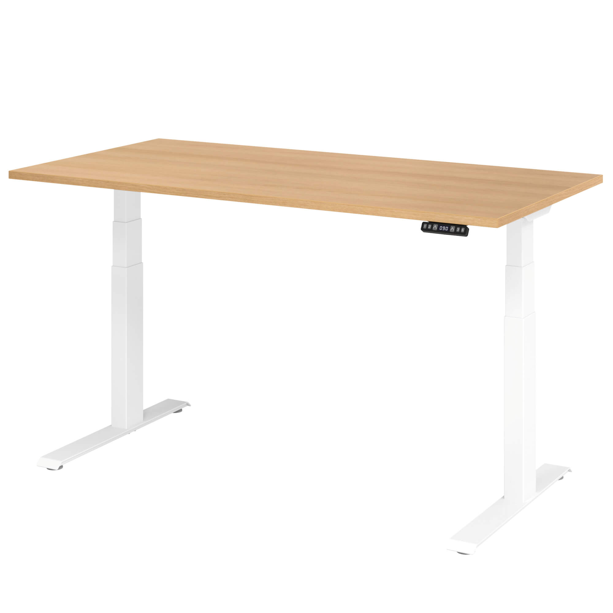 Elektrisch höhenverstellbarer Schreibtisch LIFT.UP Basic 2 - 160x80 cm mit Memory-Schalter