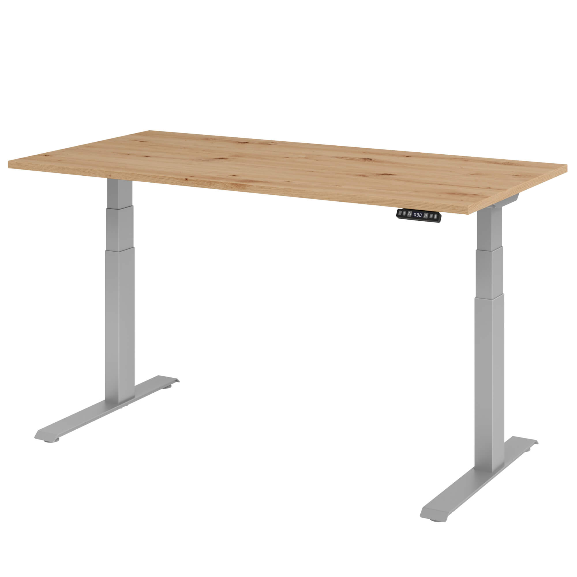 Elektrisch höhenverstellbarer Schreibtisch LIFT.UP Basic 2 - 160x80 cm mit Memory-Schalter