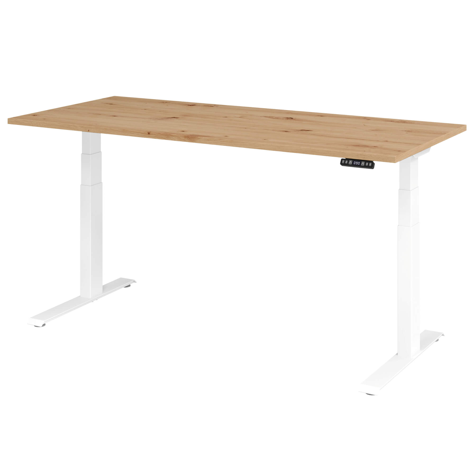Elektrisch höhenverstellbarer Schreibtisch LIFT.UP Basic 2 - 180x80 cm mit Speicherfunktion