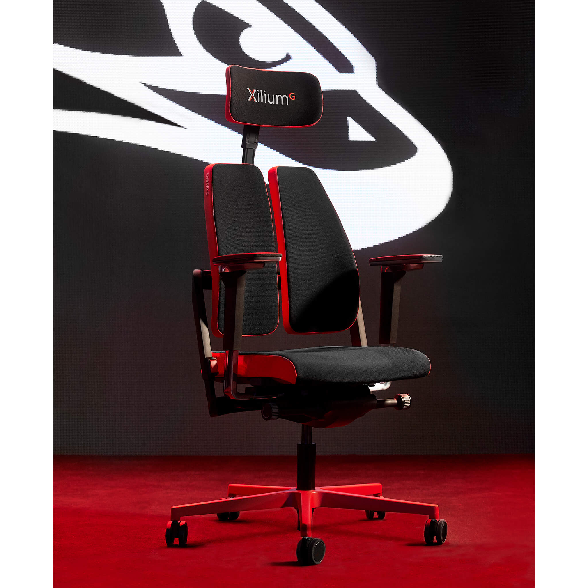 Nowy Styl Xilium-G Gaming Chair blue mit zweigeteilter Rückenlehne und X-Move-Technologie