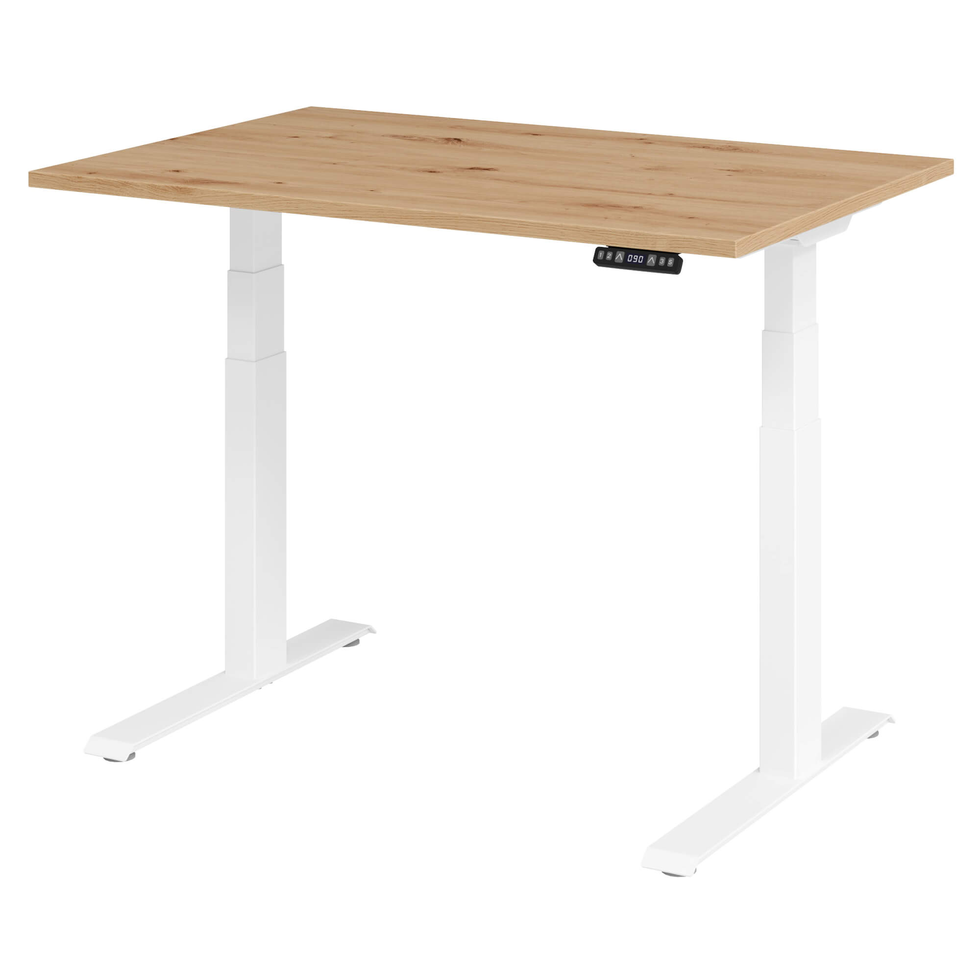 Elektrisch höhenverstellbarer Schreibtisch LIFT.UP Basic 2 - 120x80 cm mit Memory-Funktion