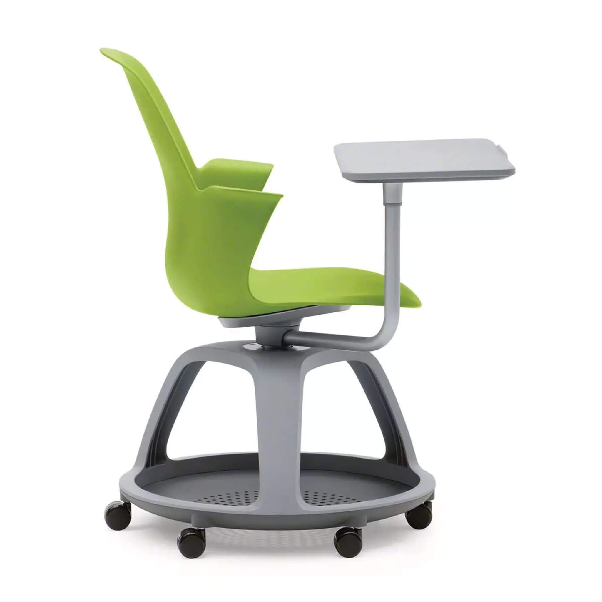 Steelcase NODE Seminarstuhl mit Schreibtablar Aktionsmodell Wasabi