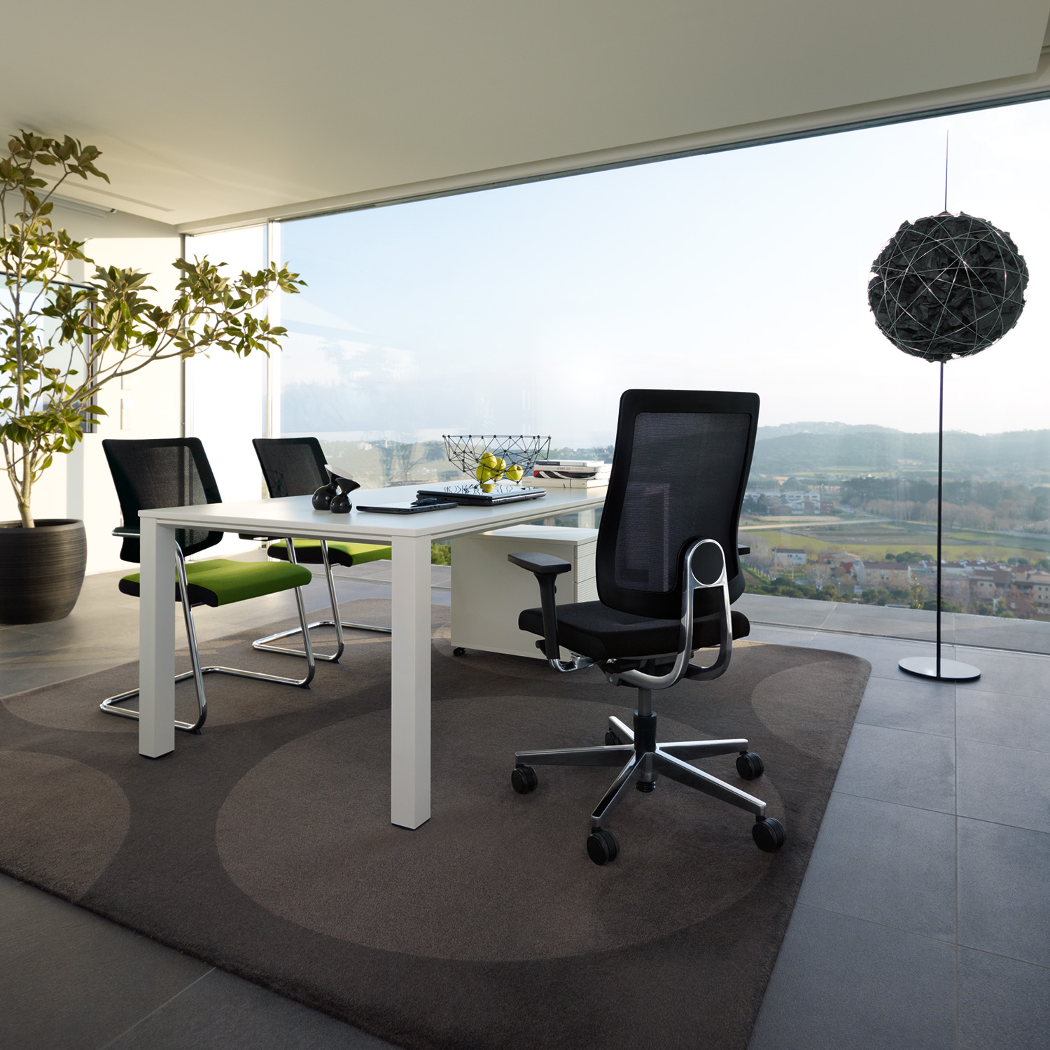 Sedus BLACK DOT Arbeitsstuhl BD-103 mit hoher Rückenlehne, gepolstert